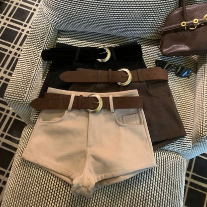 High-Waisted Slimming Casual Shorts C0016