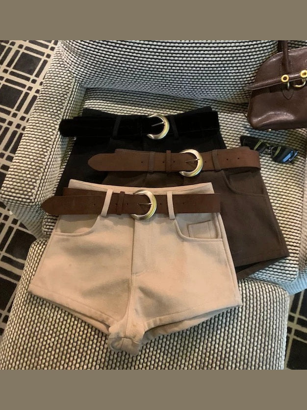 High-Waisted Slimming Casual Shorts C0016