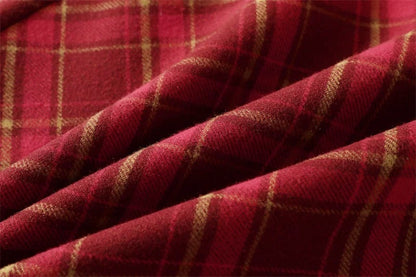 Vintage Red Plaid Mini Skirt C0018