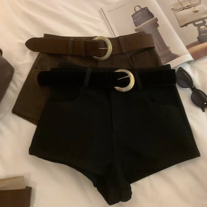 High-Waisted Slimming Casual Shorts C0016