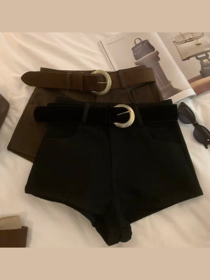 High-Waisted Slimming Casual Shorts C0016