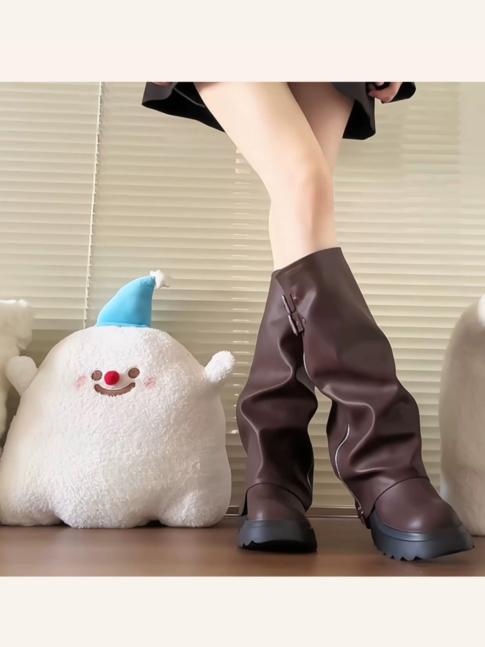 Women’s High-Knee Fashion Rider Boots S0001