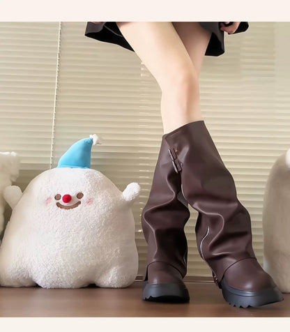 Women’s High-Knee Fashion Rider Boots S0001