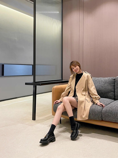 Arc de Triomphe Buckle Leather Shoes S0005