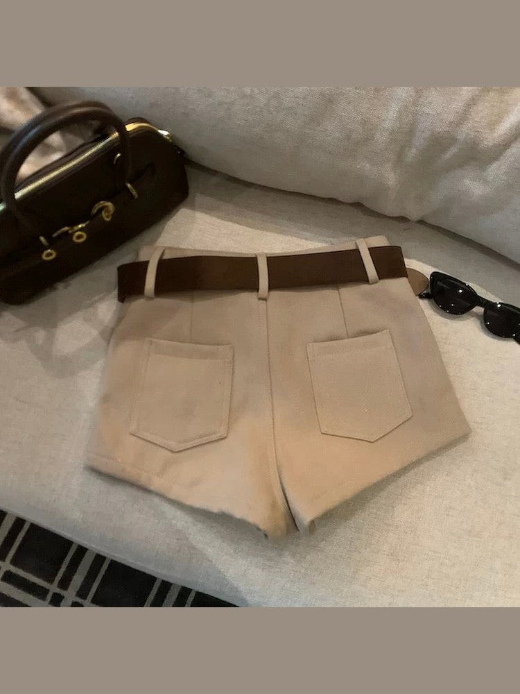 High-Waisted Slimming Casual Shorts C0016