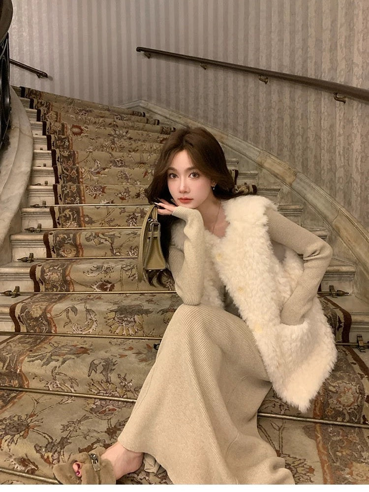 Women’s Sherpa Fleece Thermal Vest C0004