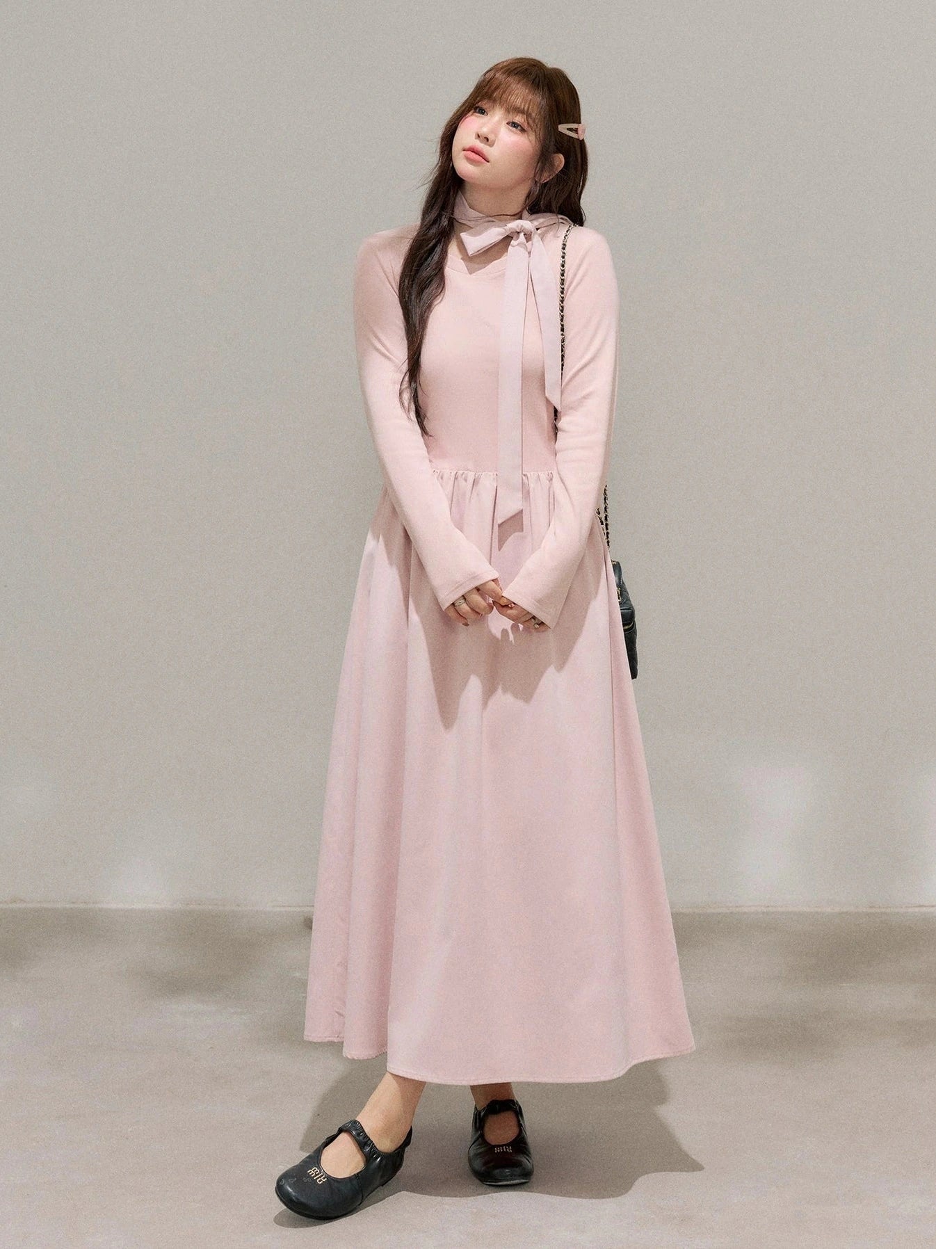 Pink elegant dress C0249