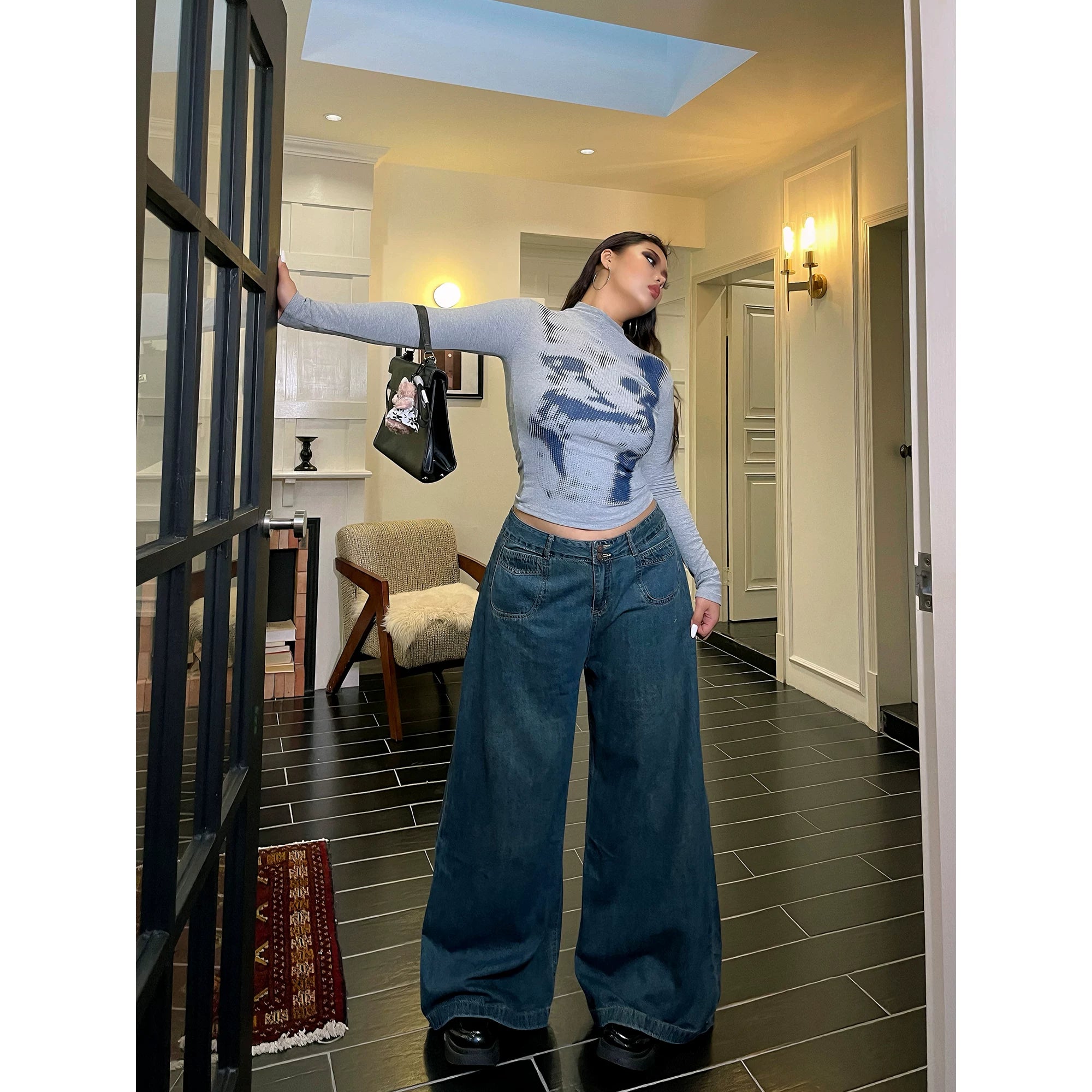 American Vintage Wide Leg Jeans FE0472