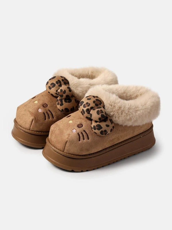 Thick-soled heightening plush snow boots S0011