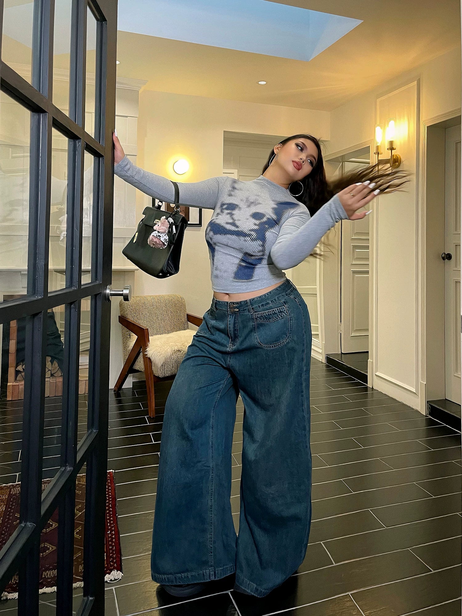 American Vintage Wide Leg Jeans FE0472