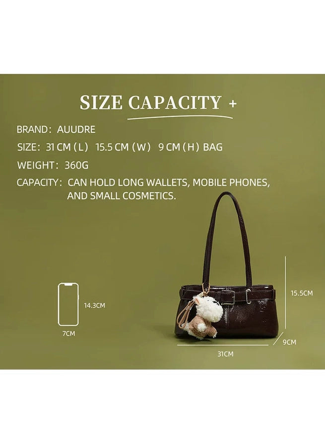 Vintage large capacity shoulder armpit bag b0321