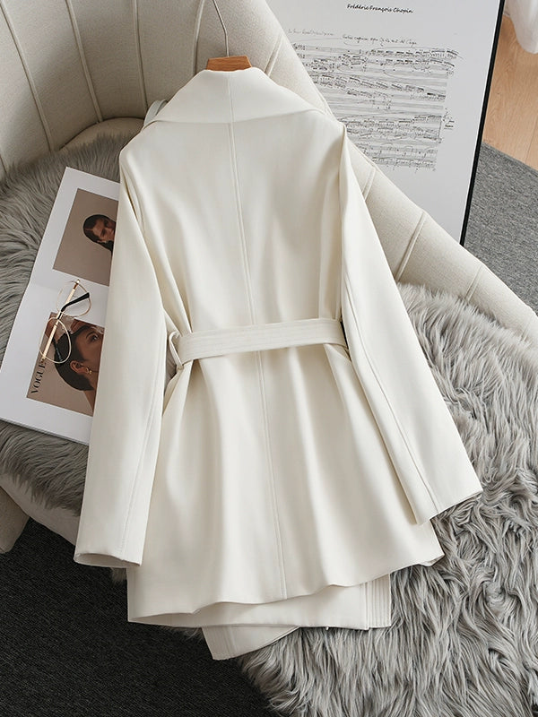 White trench coat C0091