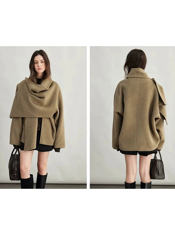 High gram warm wool double-sided woolen jacket f0264