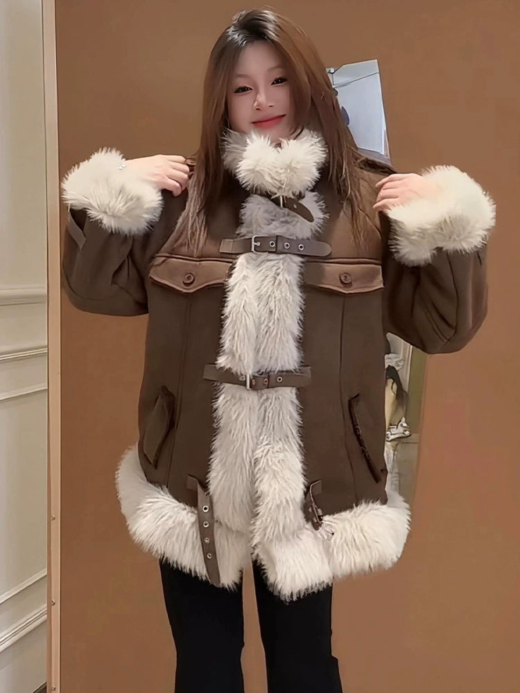 American fur integrated locomotive suit C0099