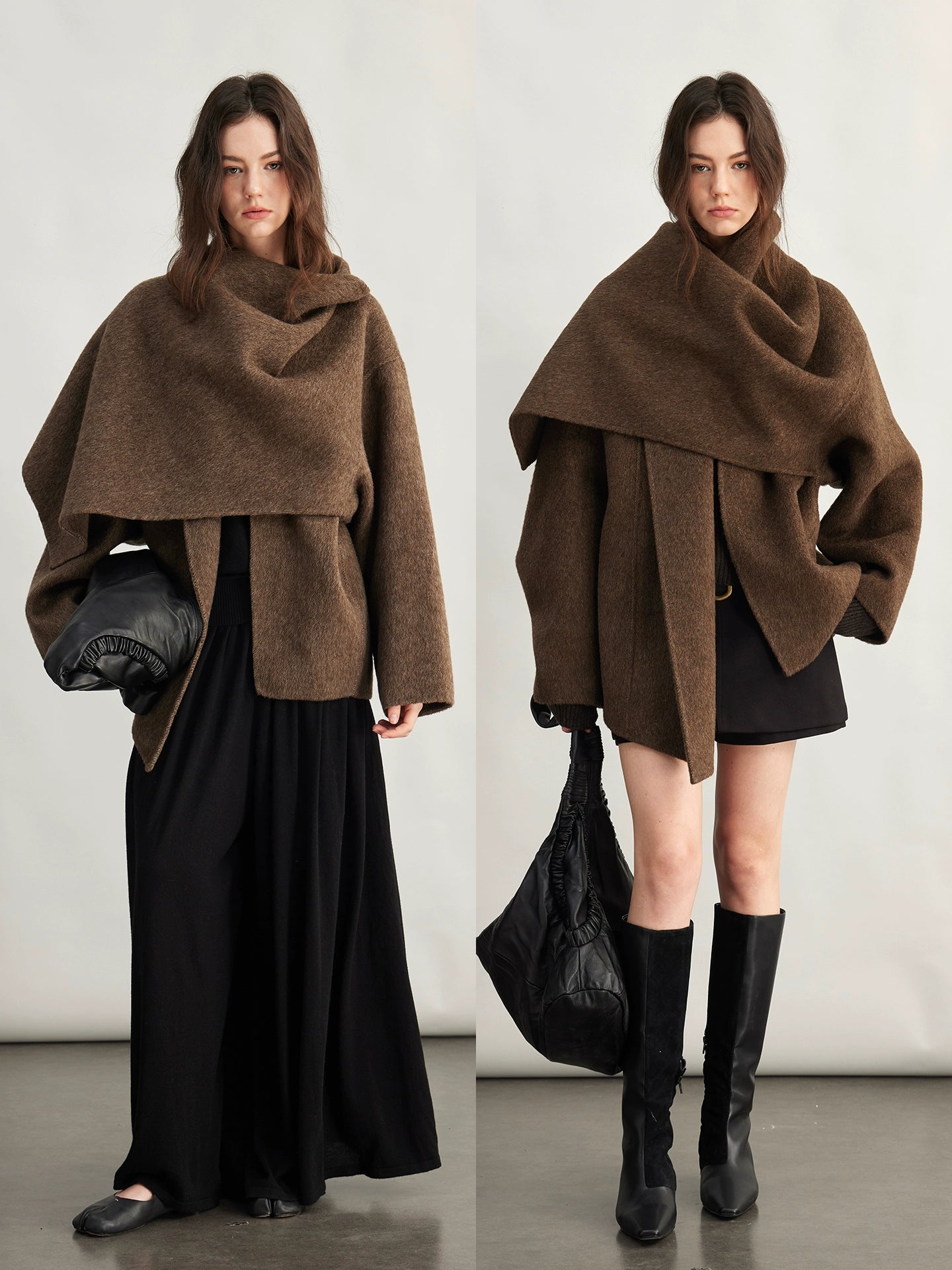 High gram warm wool double-sided woolen jacket f0264