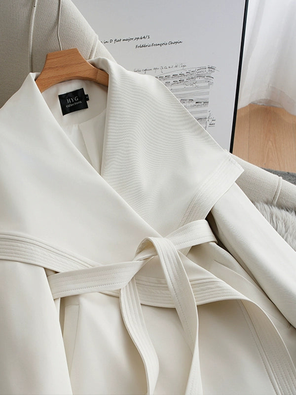 White trench coat C0091