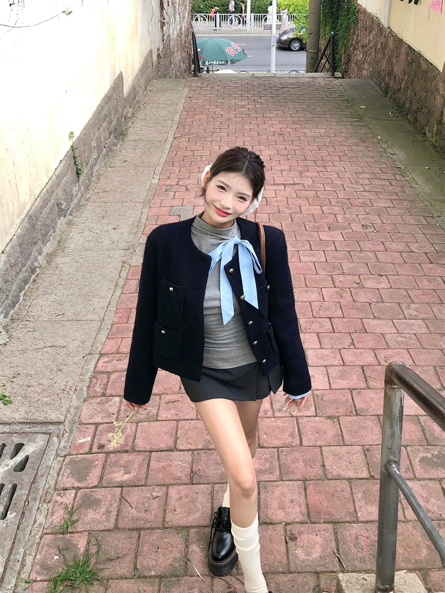 Short woolen jacket f0281