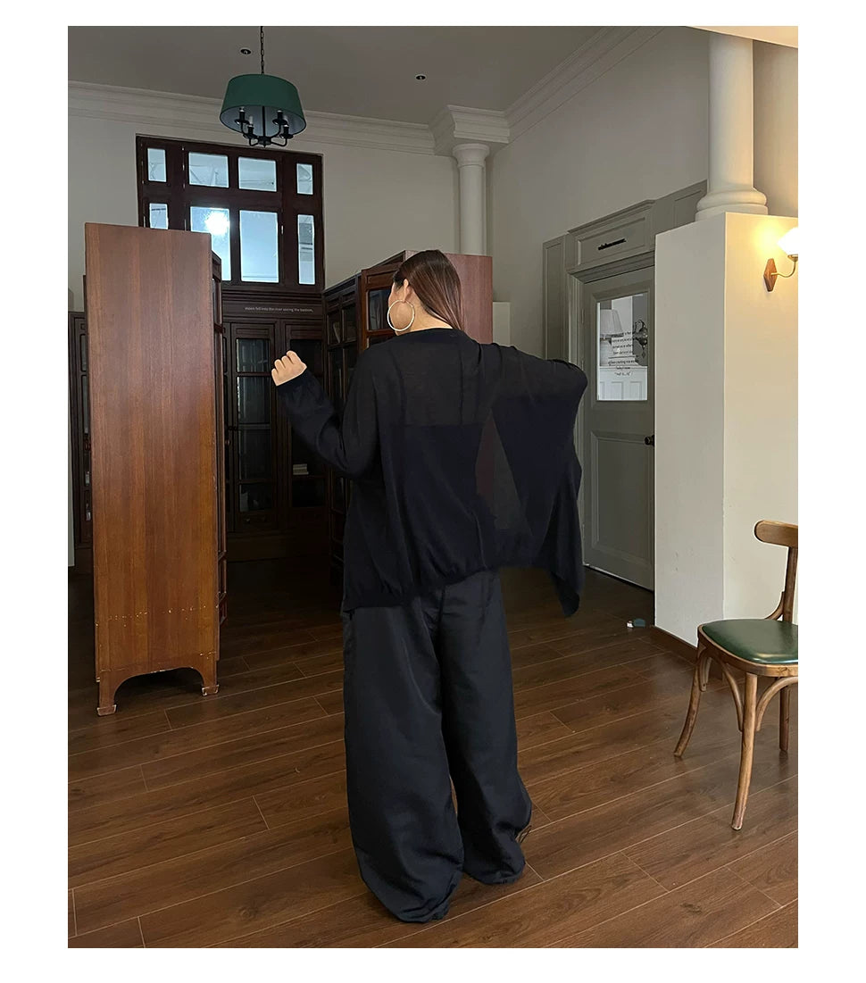 Loose ice silk sunscreen cardigan FE0493