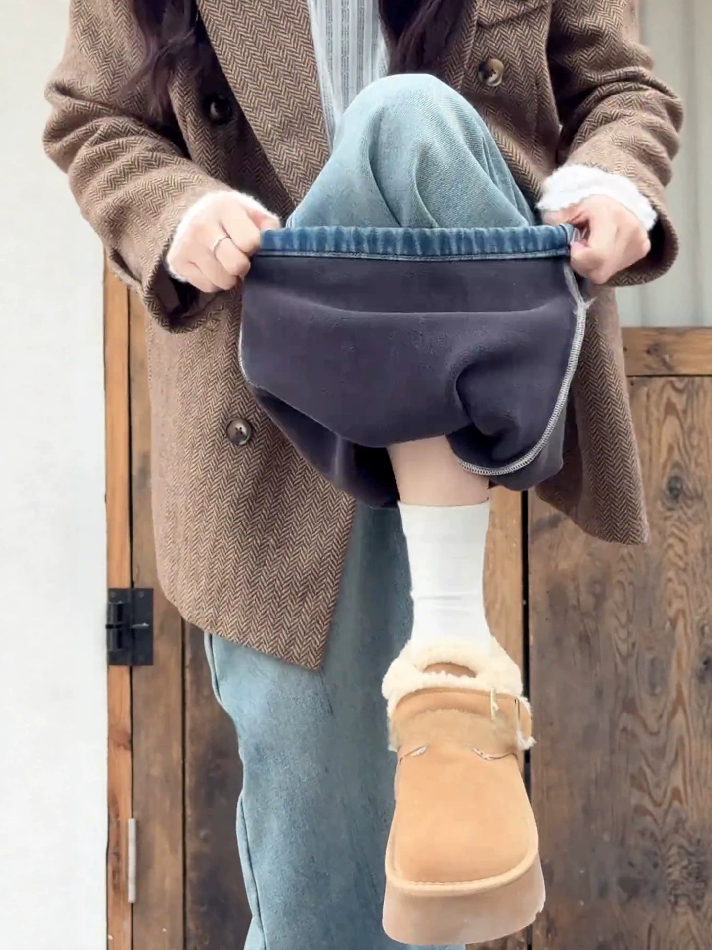 Vintage high-waisted wide-leg jeans FE0518