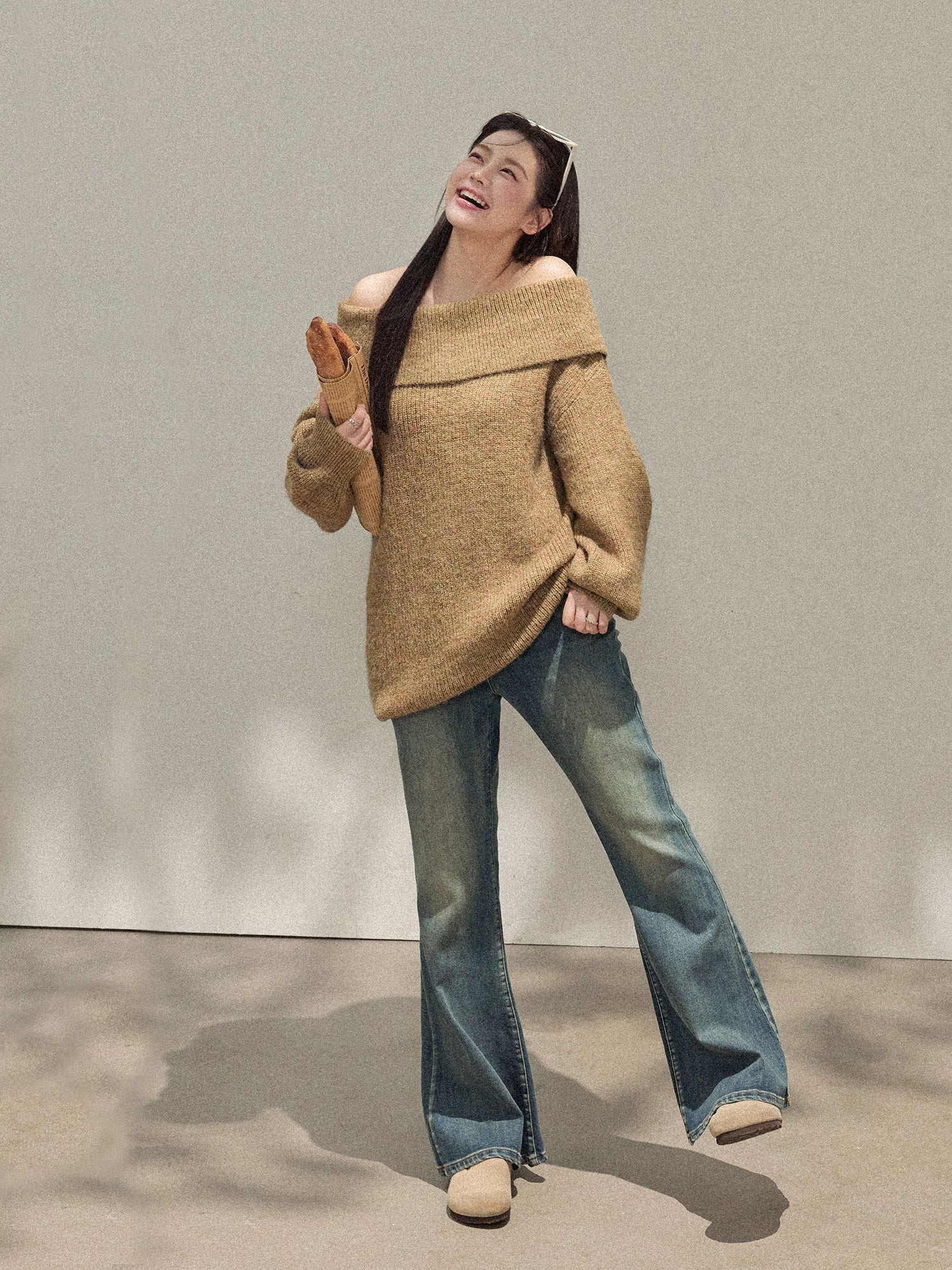 Micro-pull jeans B002