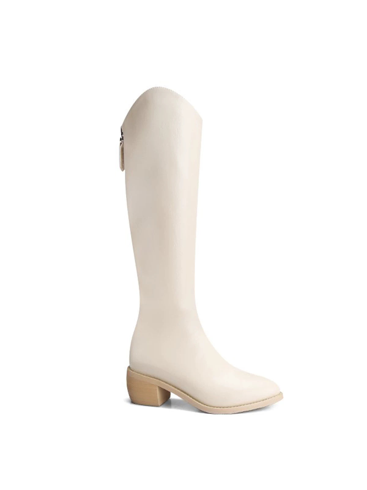 Pointed high heel mid-tall knight boots fe0263