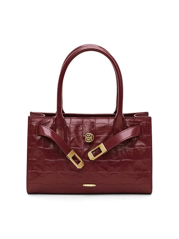 Cowhide Pink Kelly Bag b0317