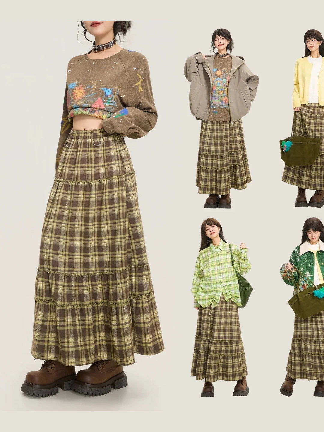 Painted Wash Long-Sleeve T-Shirt  f0399