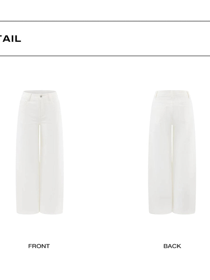 White straight jeans fe0265