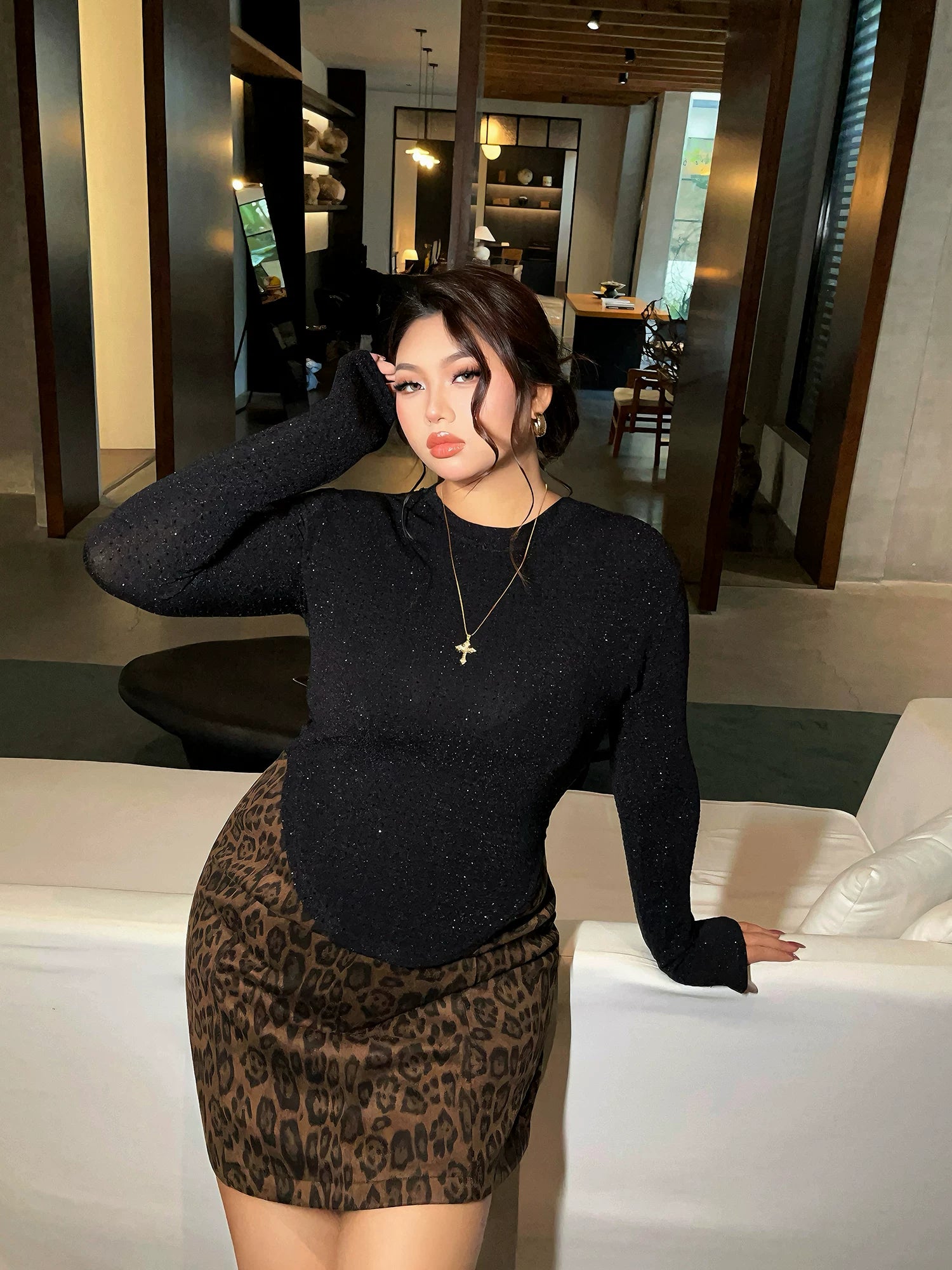 Spice Girl Rhinestone Pullover T-Shirt FE0496