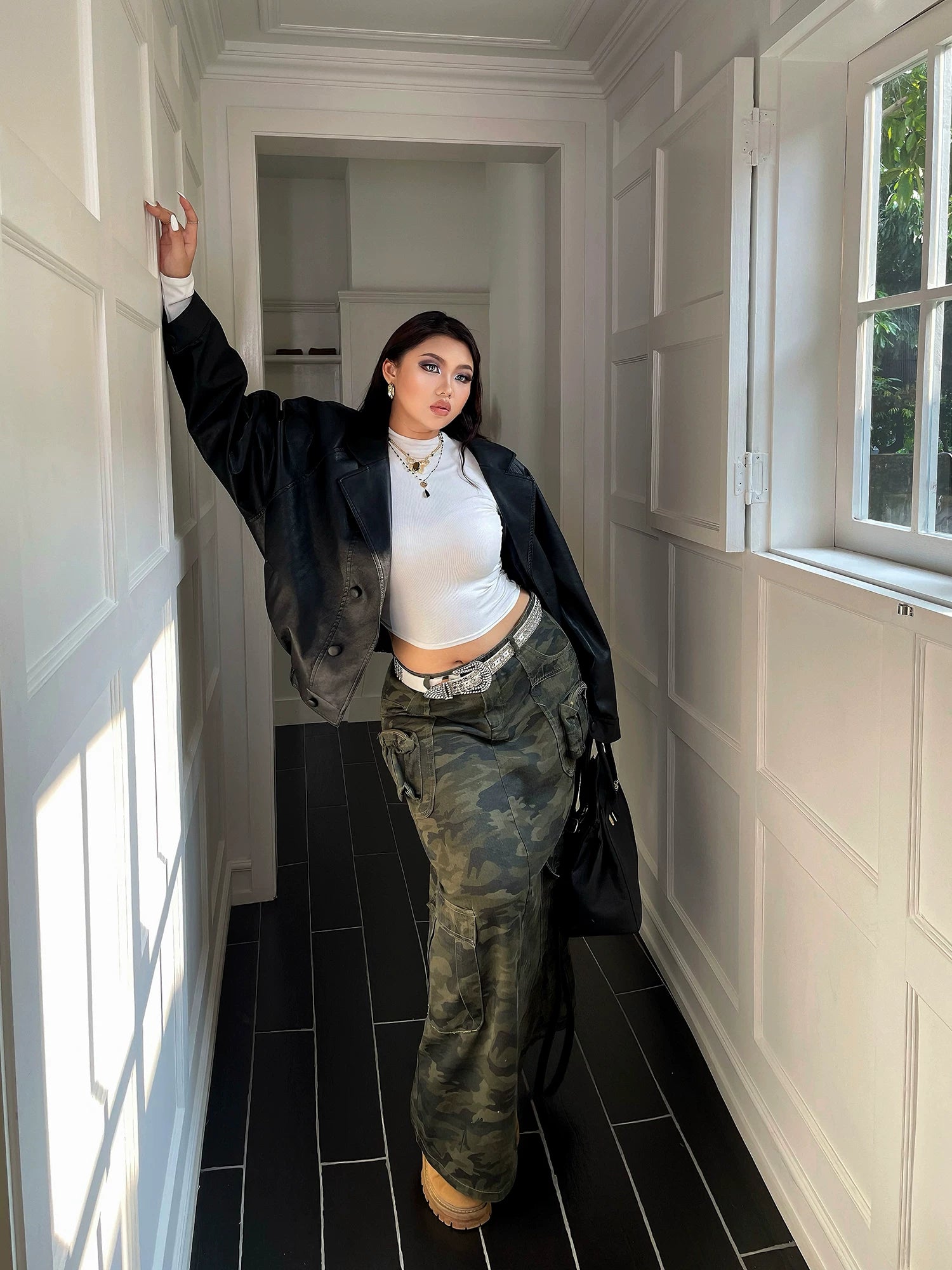 Multicolor inner stretch top FE0498