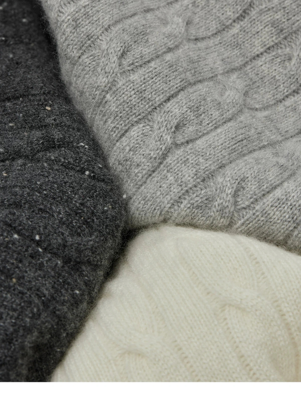 High-end pure cashmere/wool VTG twisted twist half-zipper POLO neck sweater f0266