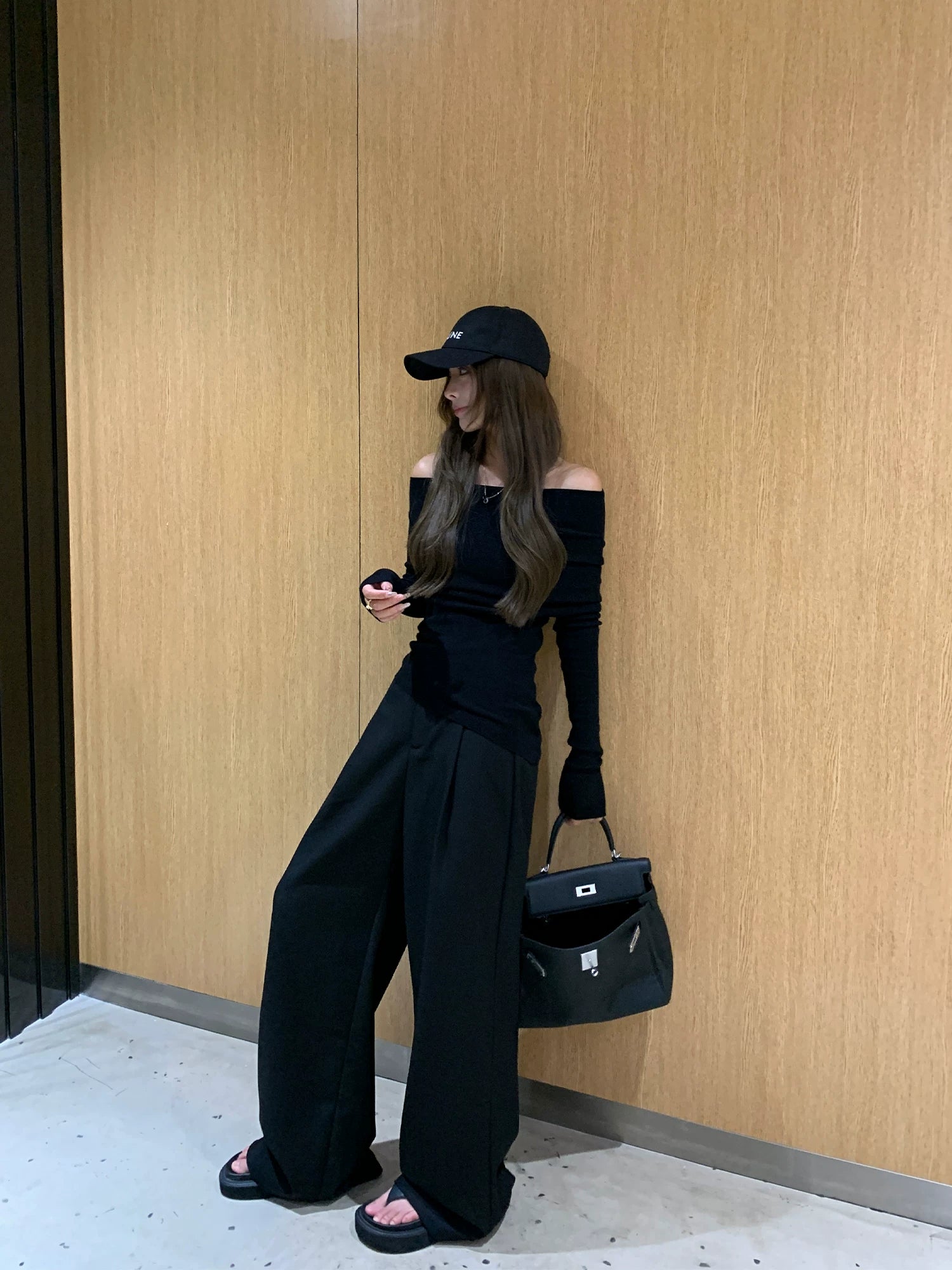 suit wide-leg slacks fe0268