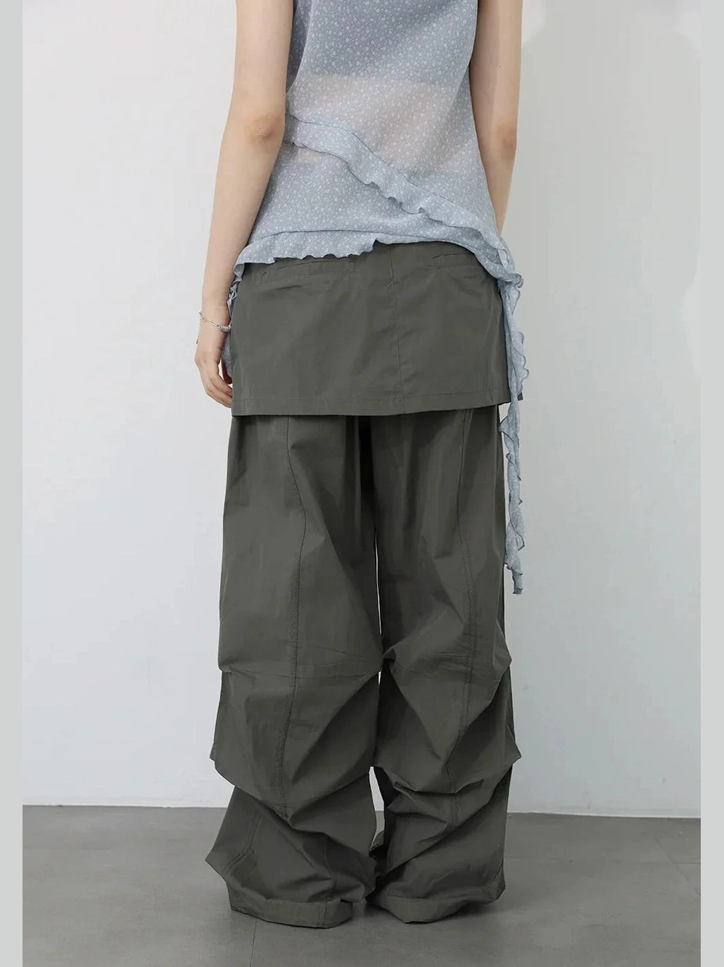 Floral Cami & Cardigan with Cargo Pants Set f0357