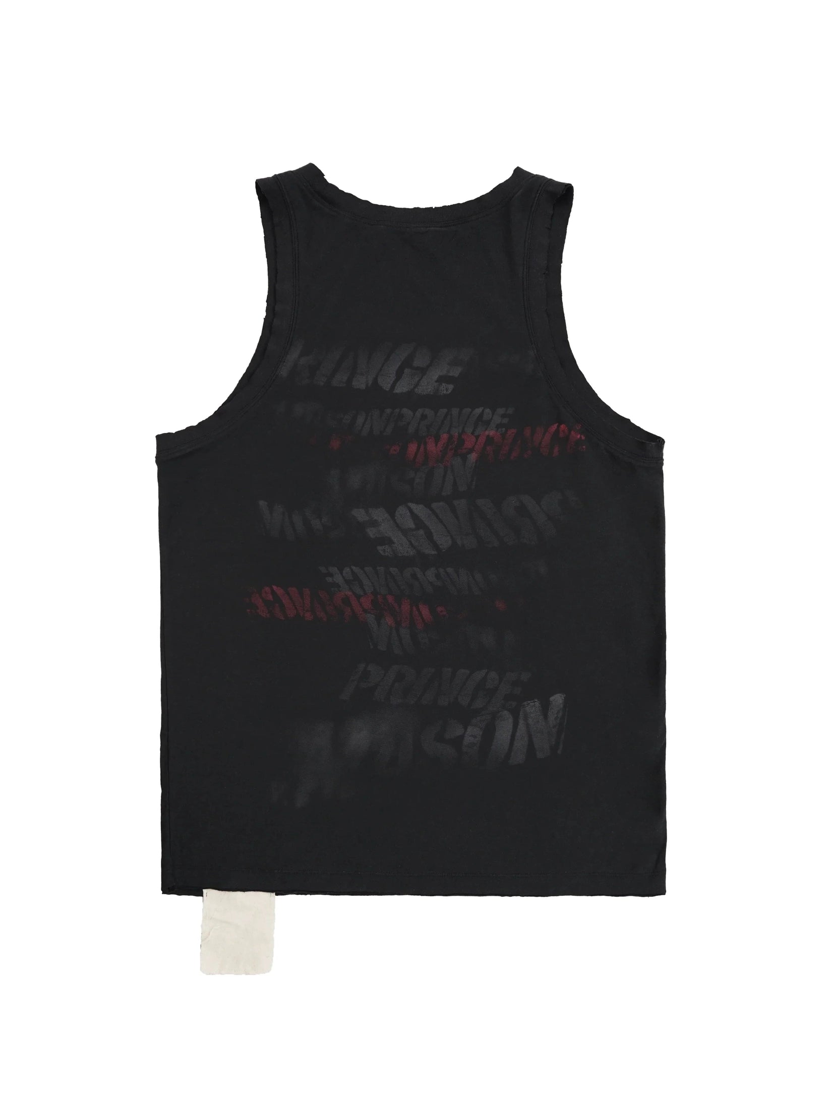 Tagged Graffiti-Print Sleeveless Top  f0402