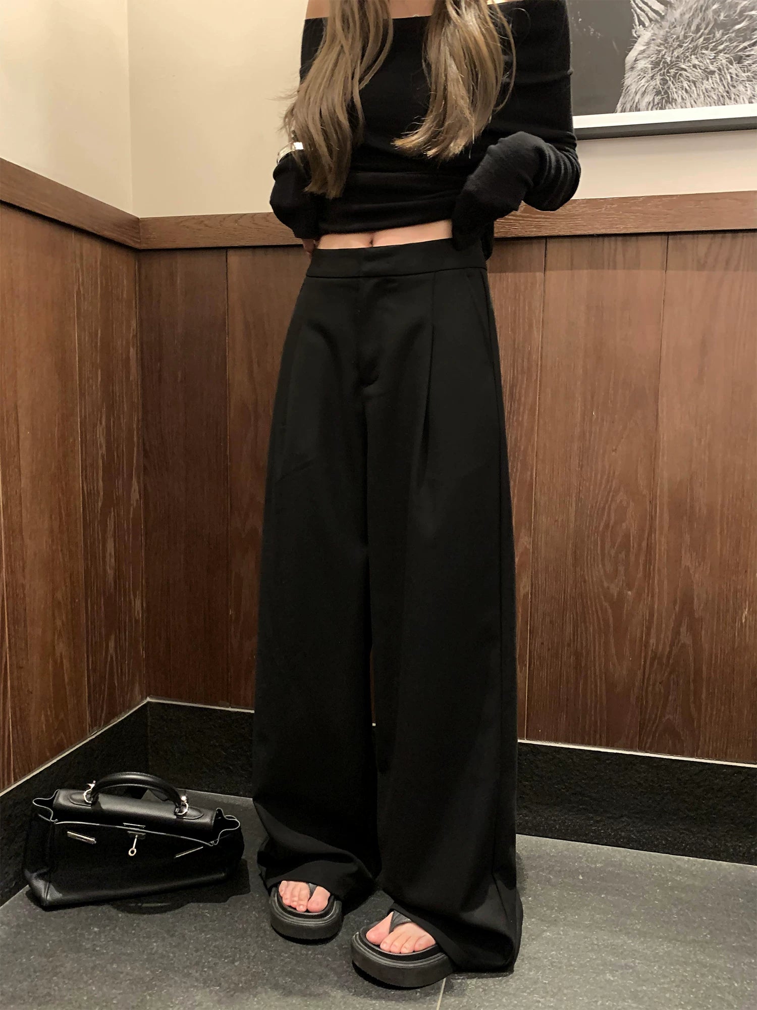 suit wide-leg slacks fe0268