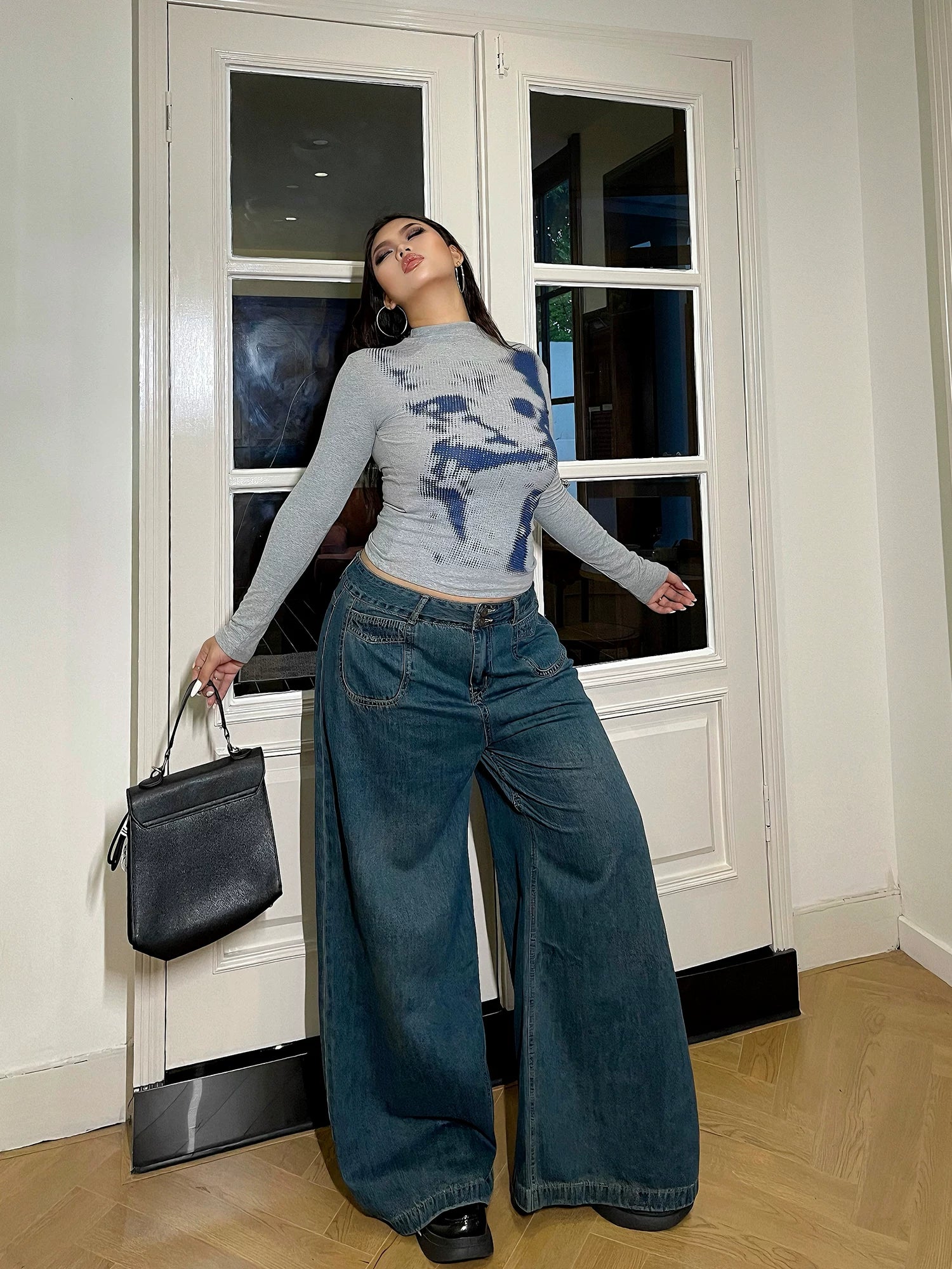 American Vintage Wide Leg Jeans FE0472