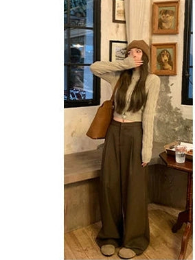 suit wide-leg slacks fe0268