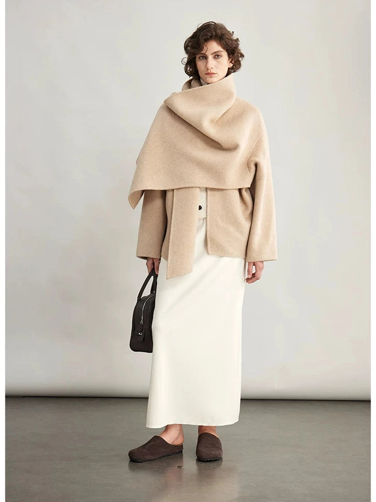 High gram warm wool double-sided woolen jacket f0264