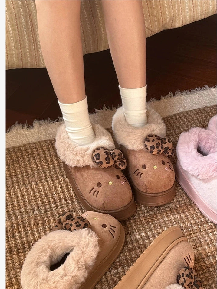 Thick-soled heightening plush snow boots S0011