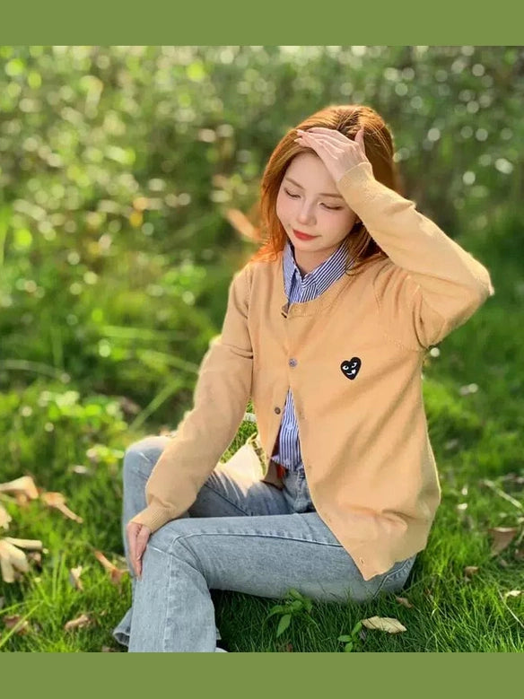 Love Holiday Style Crew Neck Knitted Cardigan C0237