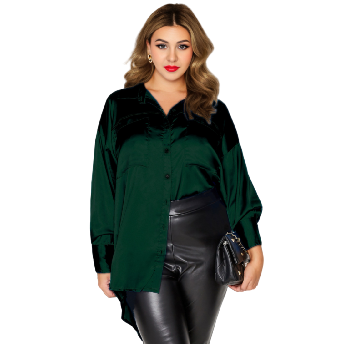 Loose and thin long-sleeved versatile casual shirt F0422