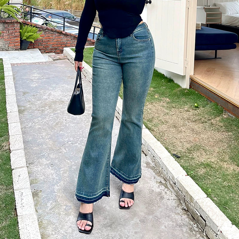 Spice girl micro-flared jeans FE0458