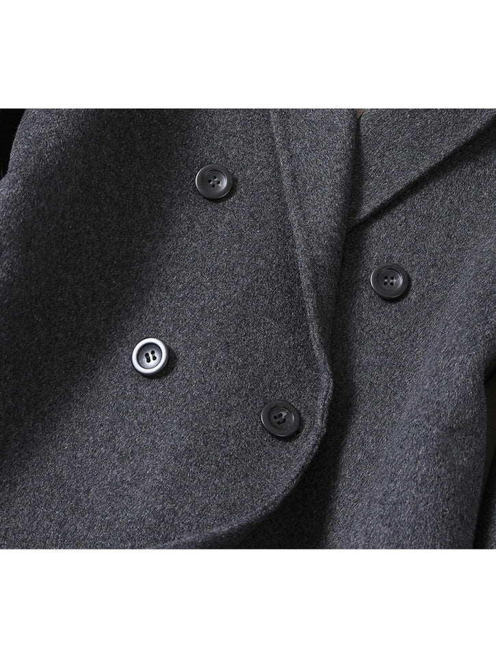 Double-sided wool coat C0222