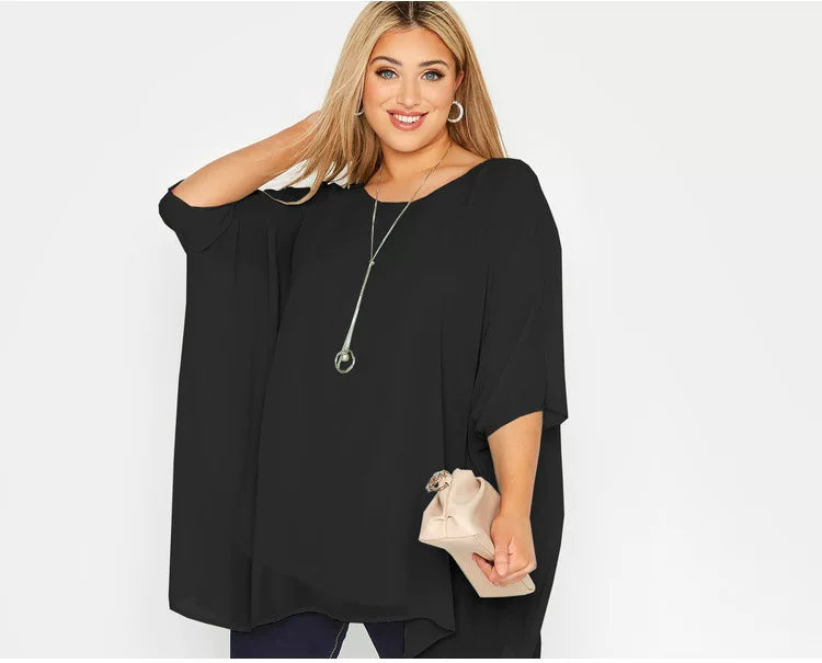 Vintage literary chiffon crew neck batman F0434