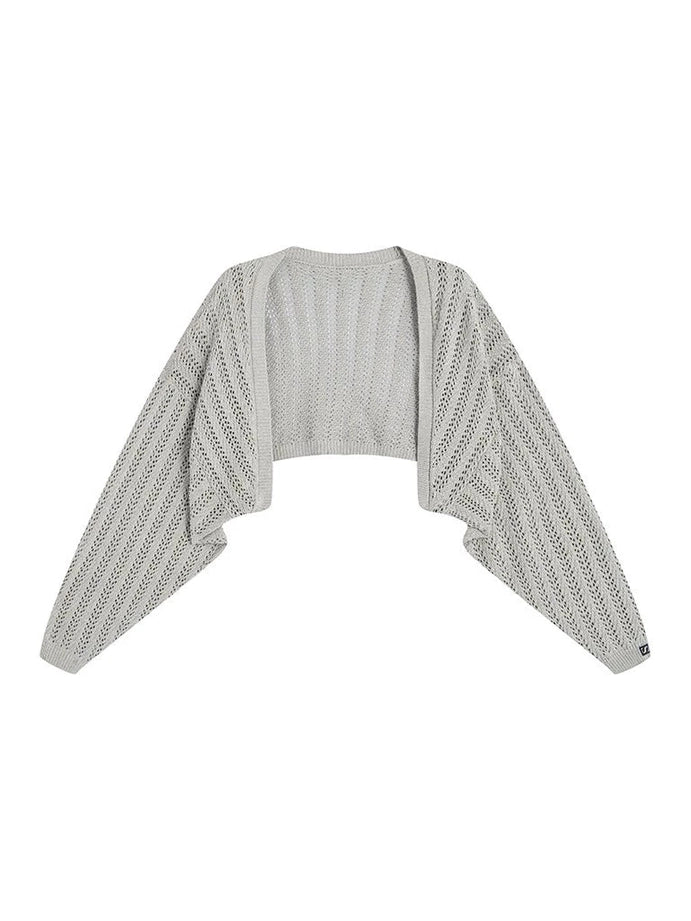 Grey bat sleeve blouse f0285