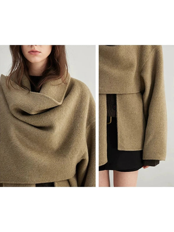 High gram warm wool double-sided woolen jacket f0264