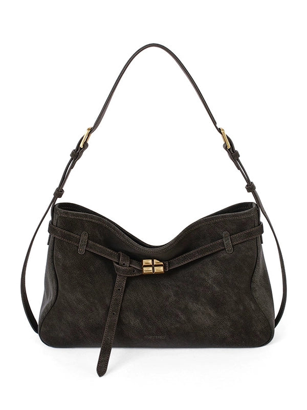 Large capacity shoulder bag b0312