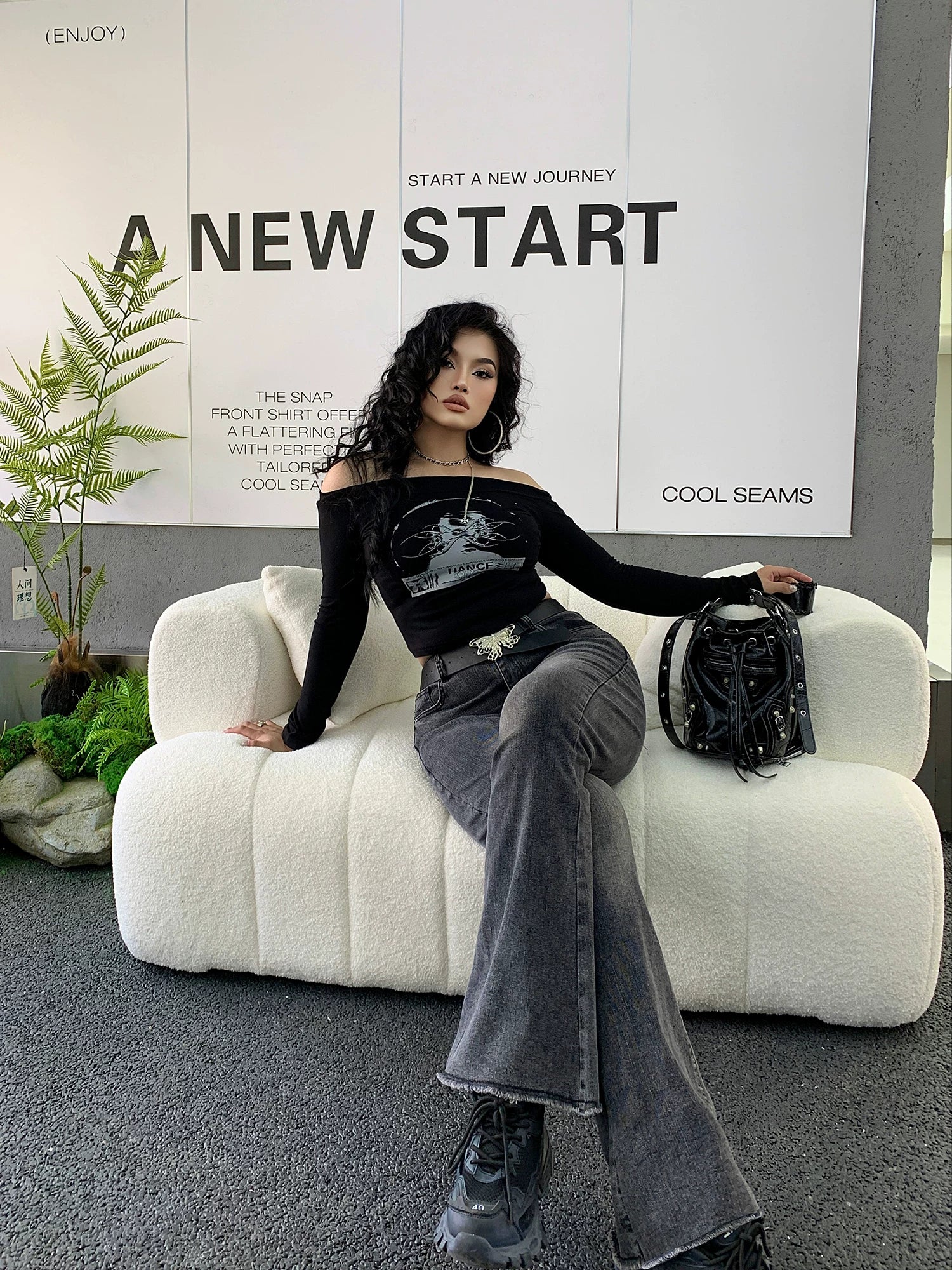 Spice girl high waist micro pull jeans FE0449