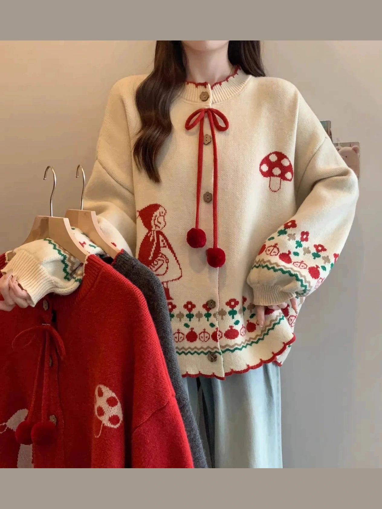 Sweet and cute sweater jacket