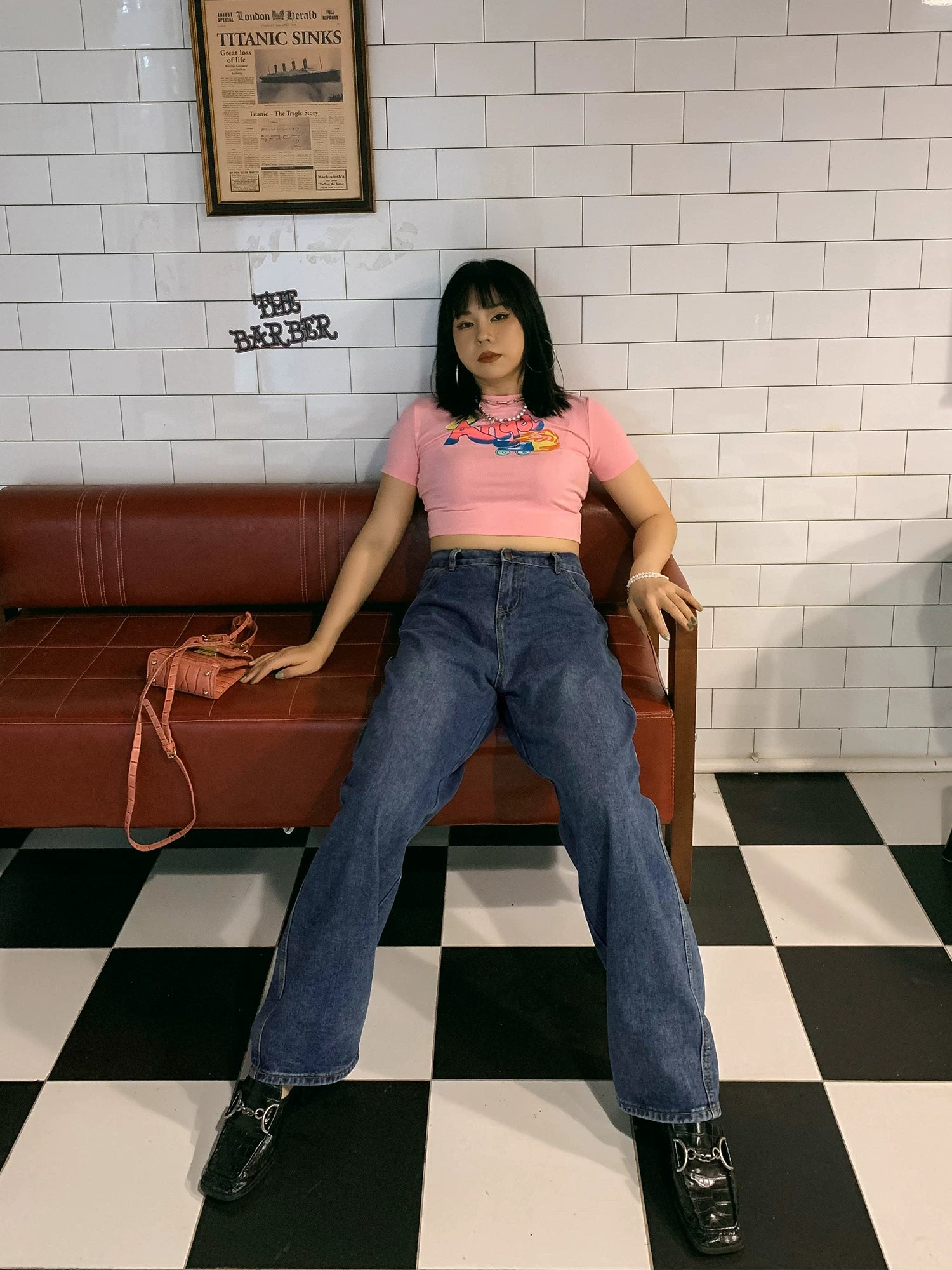 High waist jeans FE0506